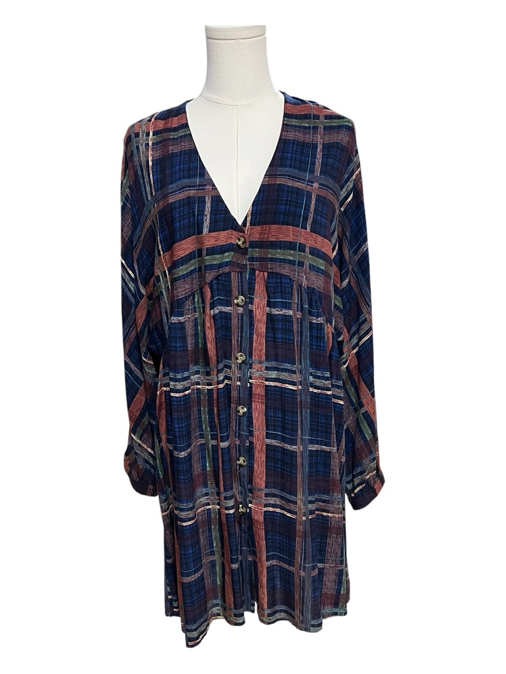 EUC Julia Plaid Shirt Dress | Size Medium
